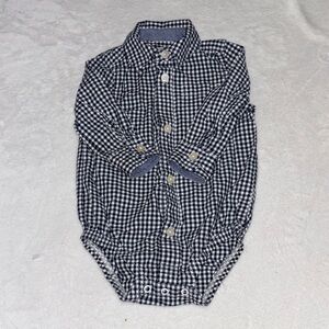 (3 for $10) baby Bgosh Checkered Baby Onesie bodysuit 9months